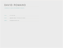 Tablet Screenshot of daveromano.com